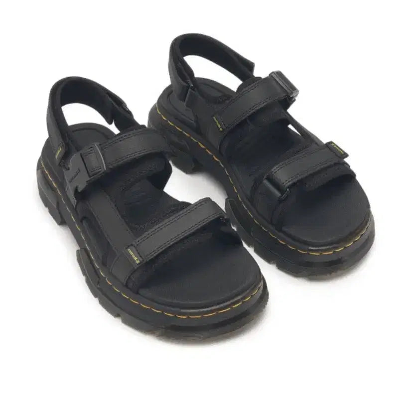 [BUNJANG] Dr. Martens Poster Poly Webbing Sandals (Black, 250) / 닥터마틴 포스터 폴리 웨빙 샌들 블랙 250