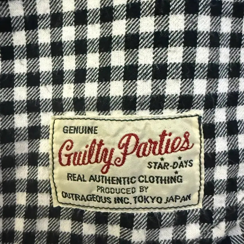 [BUNJANG] 와코마리아 Guilty Parties 블랙 화이트 셔츠 길티파티 빈티지 / 와코마리아 Guilty Parties 블랙 화이트 셔츠 길티파티 빈티지