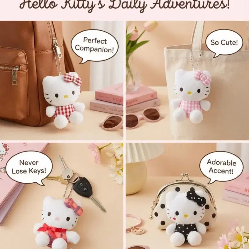 [BUNJANG] Hello Kitty Vintage Series Set (4 Items) / 고전키티정품) 고전헬로키티 시리즈(4가지)