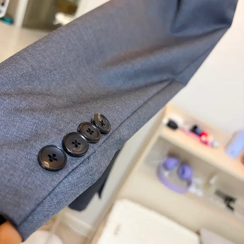 [BUNJANG] Time Homme Wool 100% Gray Blazer / 타임옴므 모100% 그레이컬러 자켓 48(100)사이즈 블레이저