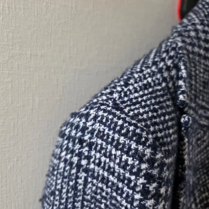 [BUNJANG] Show and Tell Houndstooth Glen Check Double Coat / 쇼앤텔 이태리 메이드 하운드투스 글렌체크 더블 코트