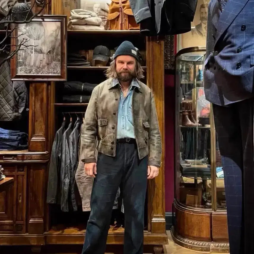 [BUNJANG] RRL Leather Jacket / 추천 레어템 더블알엘 레더자켓 S L