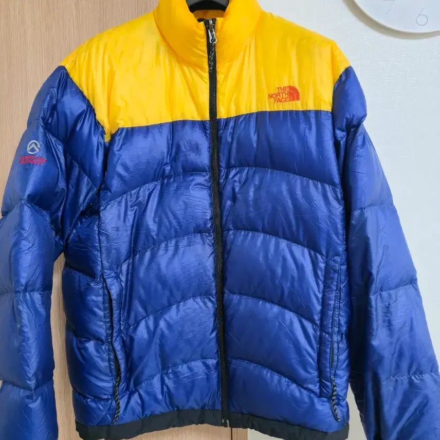 [BUNJANG] The North Face Summit Series Padded Jacket XL / 노스페이스 써밋 패딩 블루/옐로우 XL