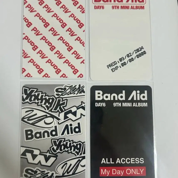 데이식스 밴드에이드 영케이 포카 일괄