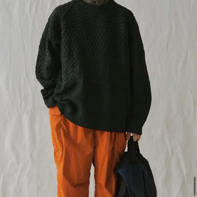 [BUNJANG] Nanamica Knit Sweater / [L]나나미카25fw 니트 새제품급 급처