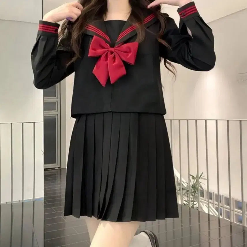 [BUNJANG] Black Sailor Uniform Costume / 흑세라복 코스프레 코스튬 세일러복