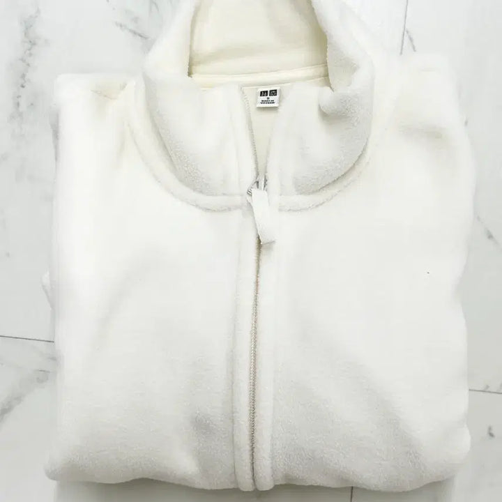 [BUNJANG] Uniqlo Fleece Jacket / 유니클로 후리스 흰색 여성용 집업 자켓 플리스 가디건 보온 히트텍