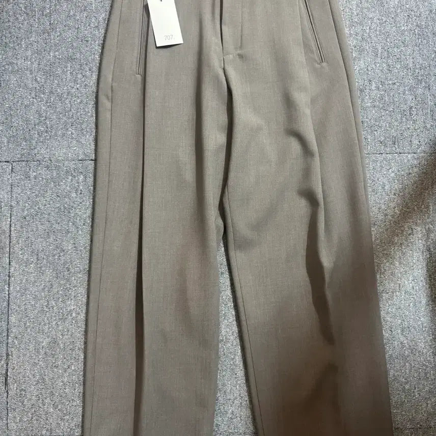 [BUNJANG] 707 Studio Symmetry Wide Slacks Grayge / 707스튜디오 시메트리 와이드 슬랙스 그레이지 새상품