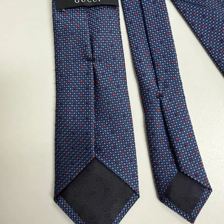 [BUNJANG] Gucci Navy Silk Tie / 구찌 넥타이 정품