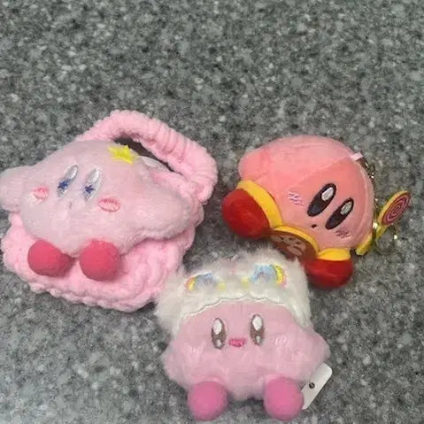 [BUNJANG] Kirby Plush Keyring Bundle Set / (새상품)세트 최저가/ 별의 커비 인형 키링 3종 일괄 인형 세트