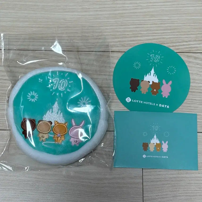 데이식스 10주년 롯데호텔 콜라보 특전 파우치 포카 티코스터 굿즈 일괄