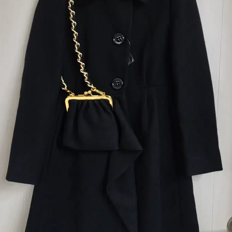 [BUNJANG] Moschino Black Coat (Size 55) / 모스키노 블랙코트 55사이즈(90호)