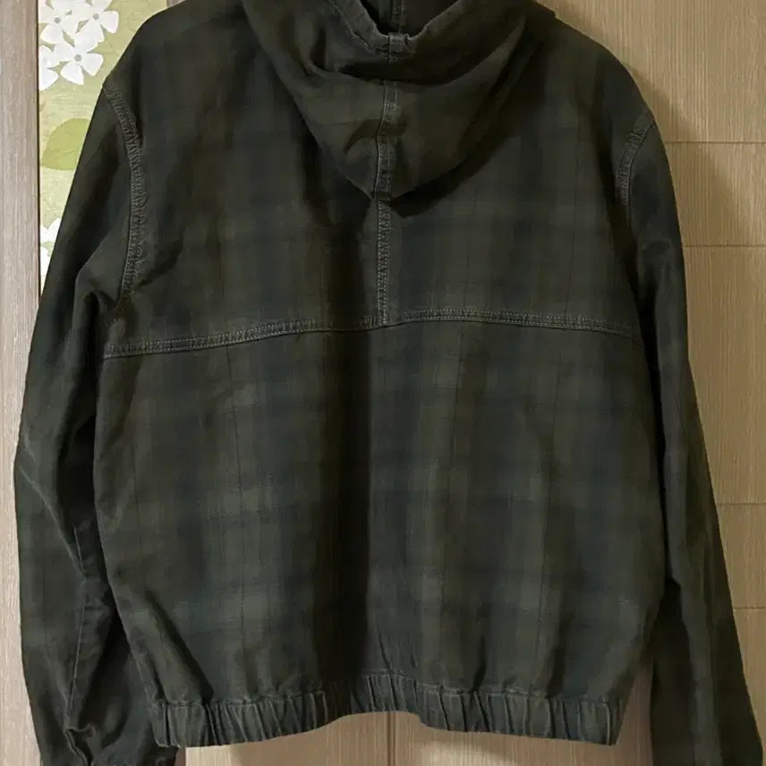 [BUNJANG] Stussy Unlined Plaid Work Jacket Olive / (m) 스투시 언라인드 플레이드 워크 자켓 올리브