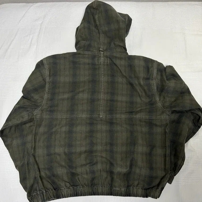 [SOLD OUT] (m) 스투시 언라인드 플레이드 워크 자켓 올리브
