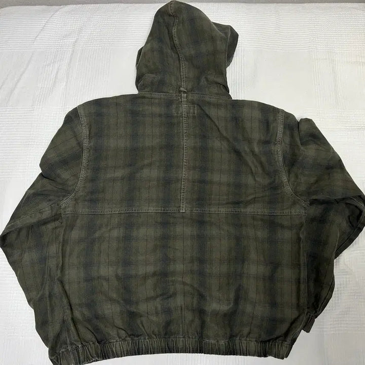 [SOLD OUT] (m) 스투시 언라인드 플레이드 워크 자켓 올리브