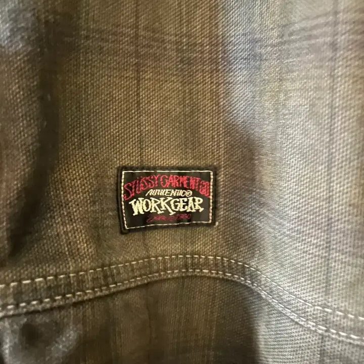 [SOLD OUT] (m) 스투시 언라인드 플레이드 워크 자켓 올리브