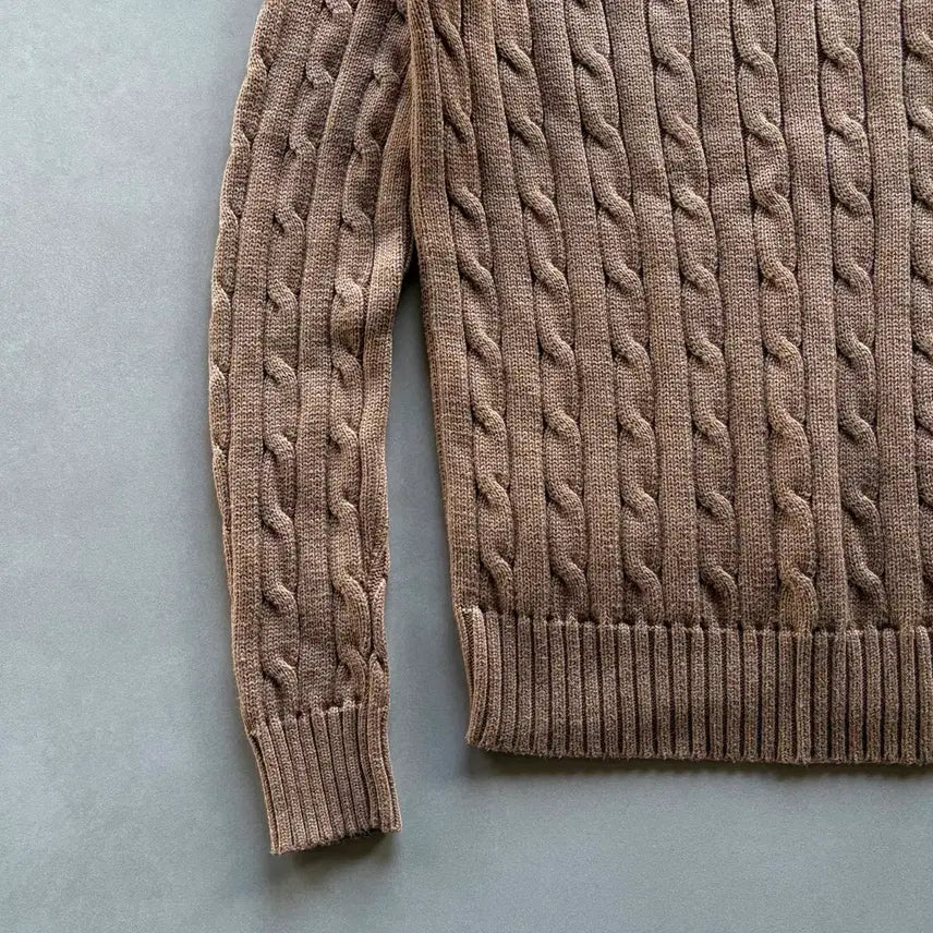 [BUNJANG] Polo Ralph Lauren Cable Knit Cotton Sweater / [S]폴로 랄프로렌 꽈배기 케이블 코튼 니트