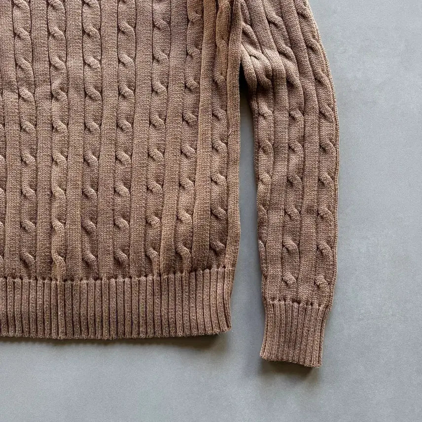 [BUNJANG] Polo Ralph Lauren Cable Knit Cotton Sweater / [S]폴로 랄프로렌 꽈배기 케이블 코튼 니트