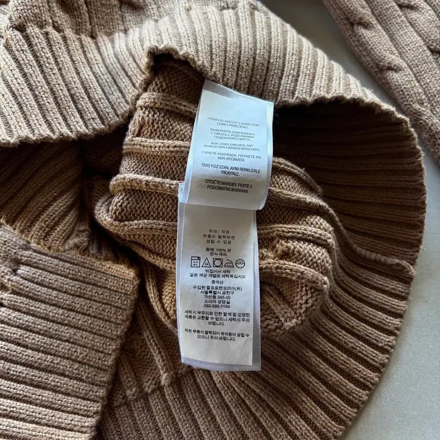 [BUNJANG] Polo Ralph Lauren Cable Knit Cotton Sweater / [S]폴로 랄프로렌 꽈배기 케이블 코튼 니트