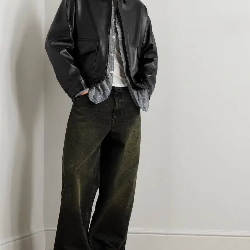 [BUNJANG] A.PRESSE A-2 Flight Jacket / [2] 25AW A.PRESSE 아프레쎄 레더 타입 A-2 플라이트 자켓