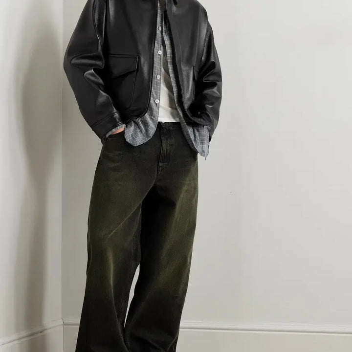 [BUNJANG] A.PRESSE A-2 Flight Jacket / [2] 25AW A.PRESSE 아프레쎄 레더 타입 A-2 플라이트 자켓