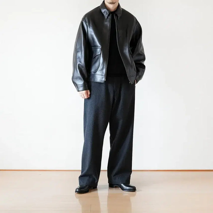 [BUNJANG] A.PRESSE A-2 Flight Jacket / [2] 25AW A.PRESSE 아프레쎄 레더 타입 A-2 플라이트 자켓