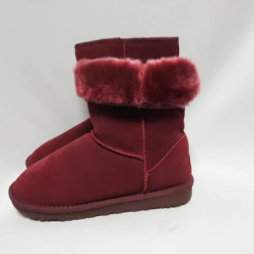 [BUNJANG] Samji Long Ugg Classic Deep Burgundy Ugg Boots (Pre-owned) / 쌈지 롱어그 클래식 딥버건디 어그부츠 거의새상품