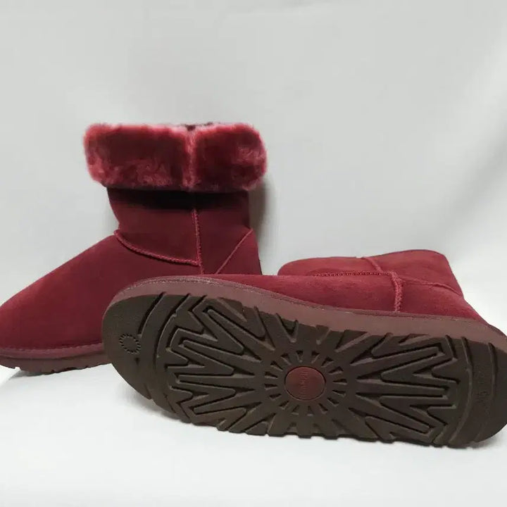 [BUNJANG] Samji Long Ugg Classic Deep Burgundy Ugg Boots (Pre-owned) / 쌈지 롱어그 클래식 딥버건디 어그부츠 거의새상품