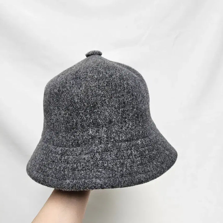 [BUNJANG] Unbranded Gray Wool Fedora Hat / 그레이 울 페도라모자 버킷햇 벙거지모자 새상품