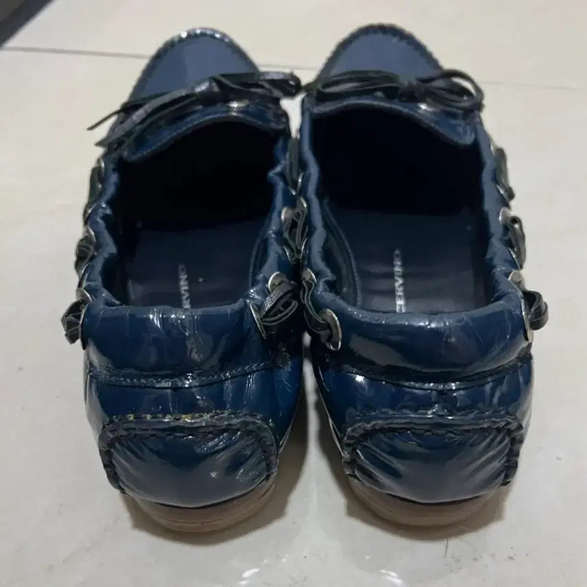 [BUNJANG] Ermanno Scervino Navy Leather Loafers / 에르마노 설비노 정품 로퍼 / 네이비 / 240 / 상태좋음