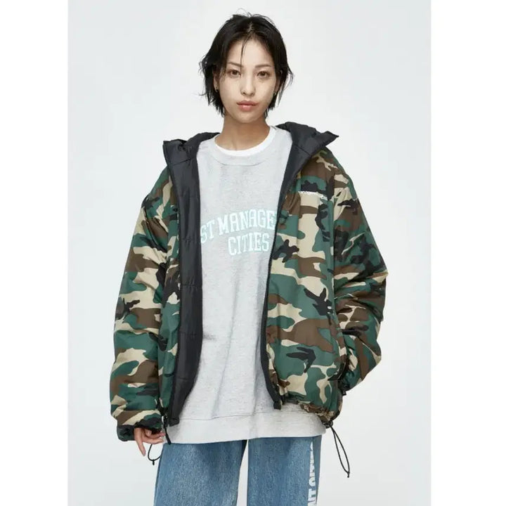 [BUNJANG] LMC 3M Thinsulate Camo Reversible Padded Jacket / LMC 3M 신슐레이트 카모 양면 패딩