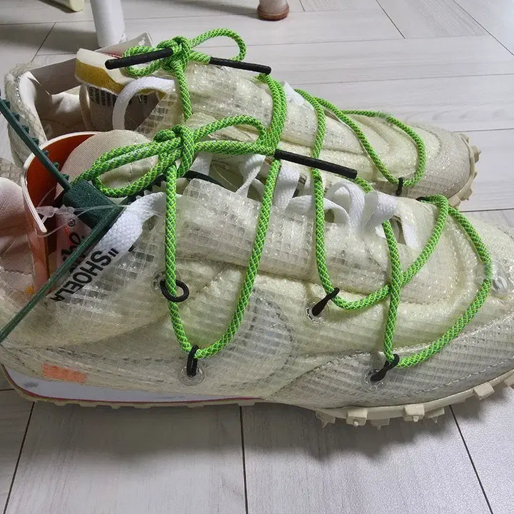 [BUNJANG] Nike Off-White Waffle Racer White Sneakers / 나이키 오프화이트 와플레이서 화이트 새제품