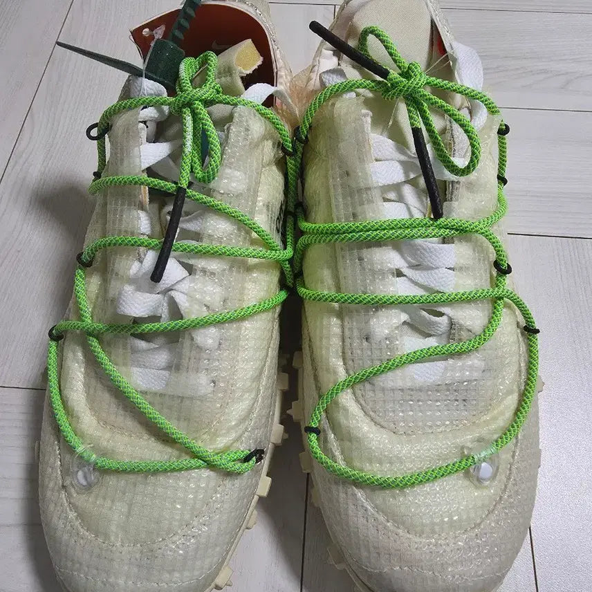 [BUNJANG] Nike Off-White Waffle Racer White Sneakers / 나이키 오프화이트 와플레이서 화이트 새제품