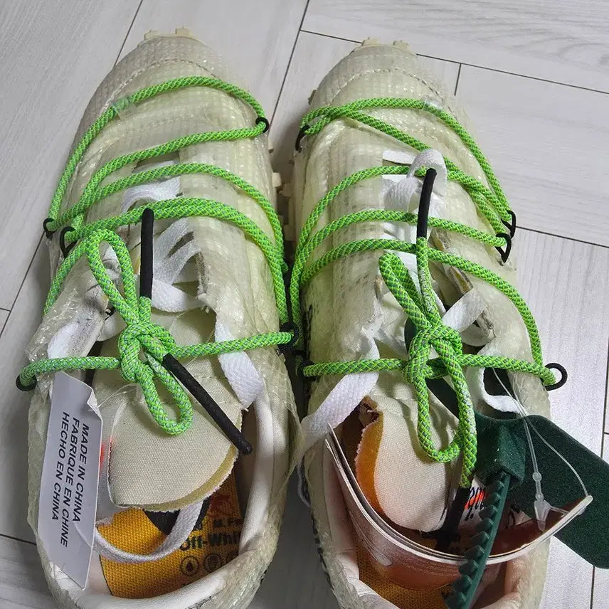 [BUNJANG] Nike Off-White Waffle Racer White Sneakers / 나이키 오프화이트 와플레이서 화이트 새제품