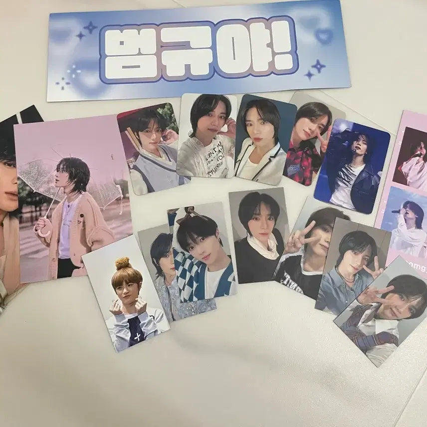 투모로우바이투게더 투바투 범규 생카 포토카드 슬로건 등(일괄)