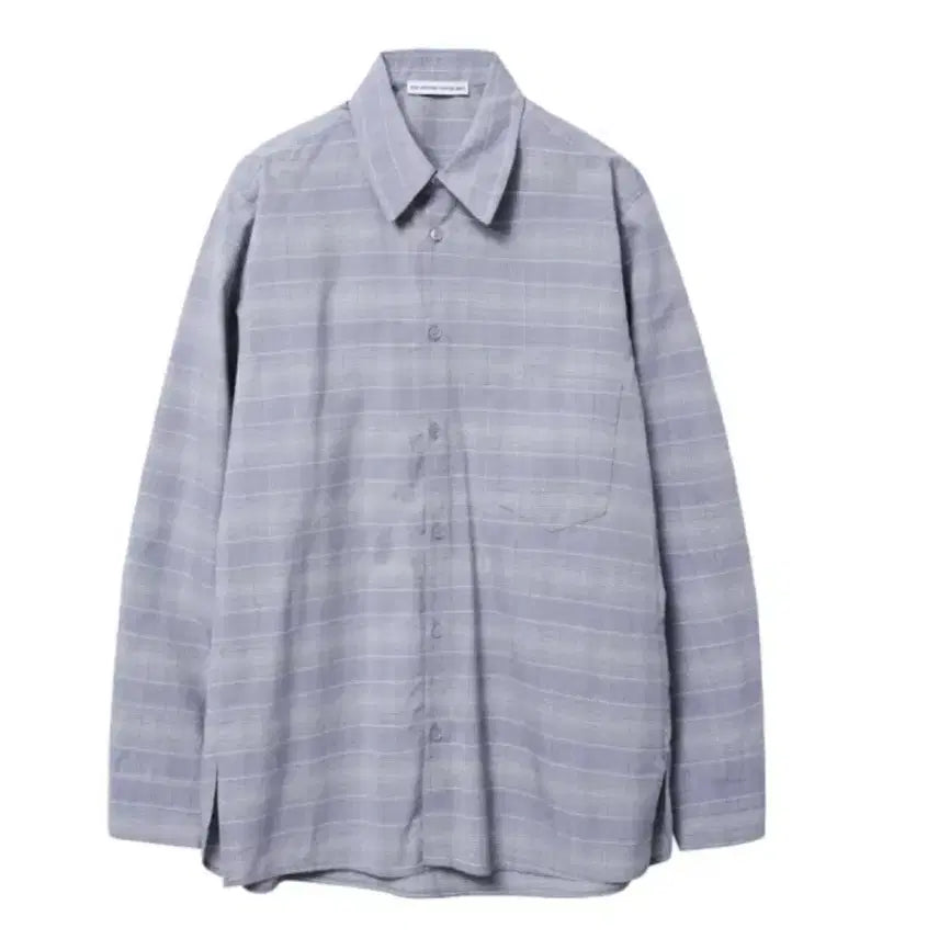 [BUNJANG] M Archive Checkered Shirt Baby Blue / [M]파프 archive 체크 셔츠 베이비블루 새상품