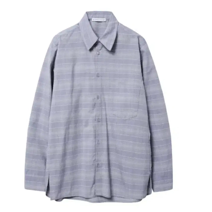 [BUNJANG] M Archive Checkered Shirt Baby Blue / [M]파프 archive 체크 셔츠 베이비블루 새상품