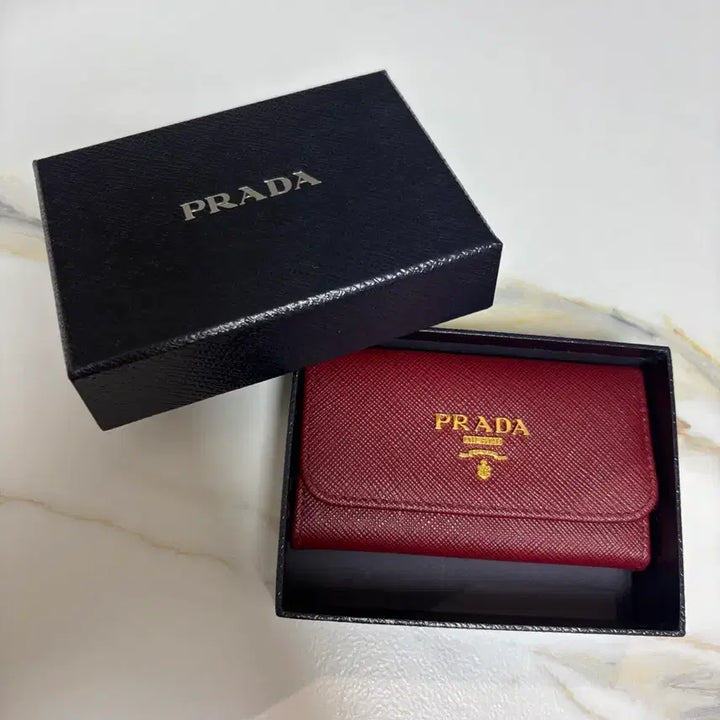 [BUNJANG] Prada Saffiano Keyring Wallet / (새상품 )프라다 사피아노 키링지갑(정품)