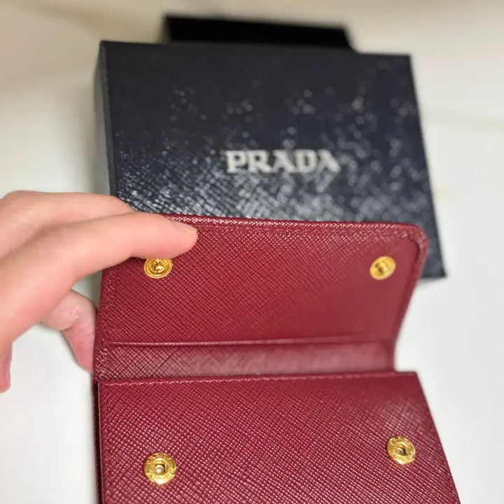 [BUNJANG] Prada Saffiano Keyring Wallet / (새상품 )프라다 사피아노 키링지갑(정품)