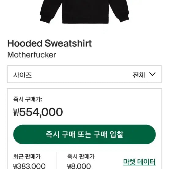 [BUNJANG] Supreme Motherfucker Hoodie Black / 슈프림 Motherfucker 후드 블랙