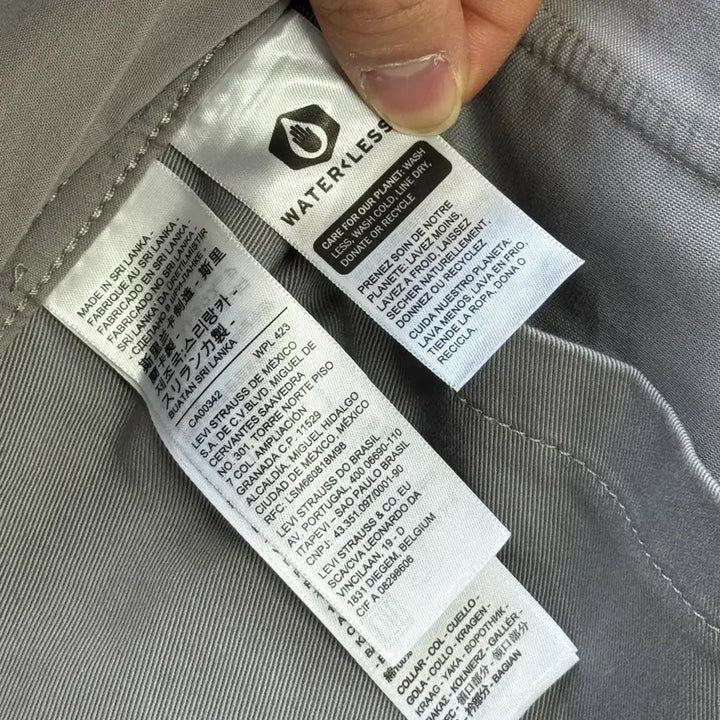 [BUNJANG] Levi's Grey Work Jacket / 리바이스 배색 그레이 워크자켓 L