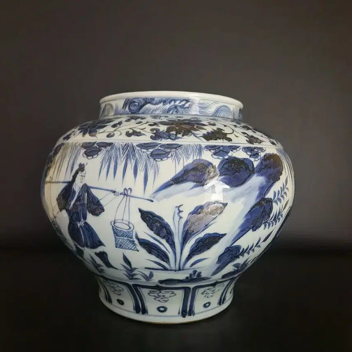[SOLD OUT] 청화백자 대관 높이27.3cm 중국도자기