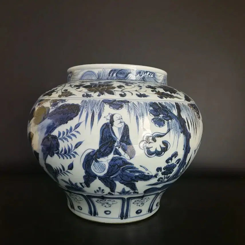 [SOLD OUT] 청화백자 대관 높이27.3cm 중국도자기