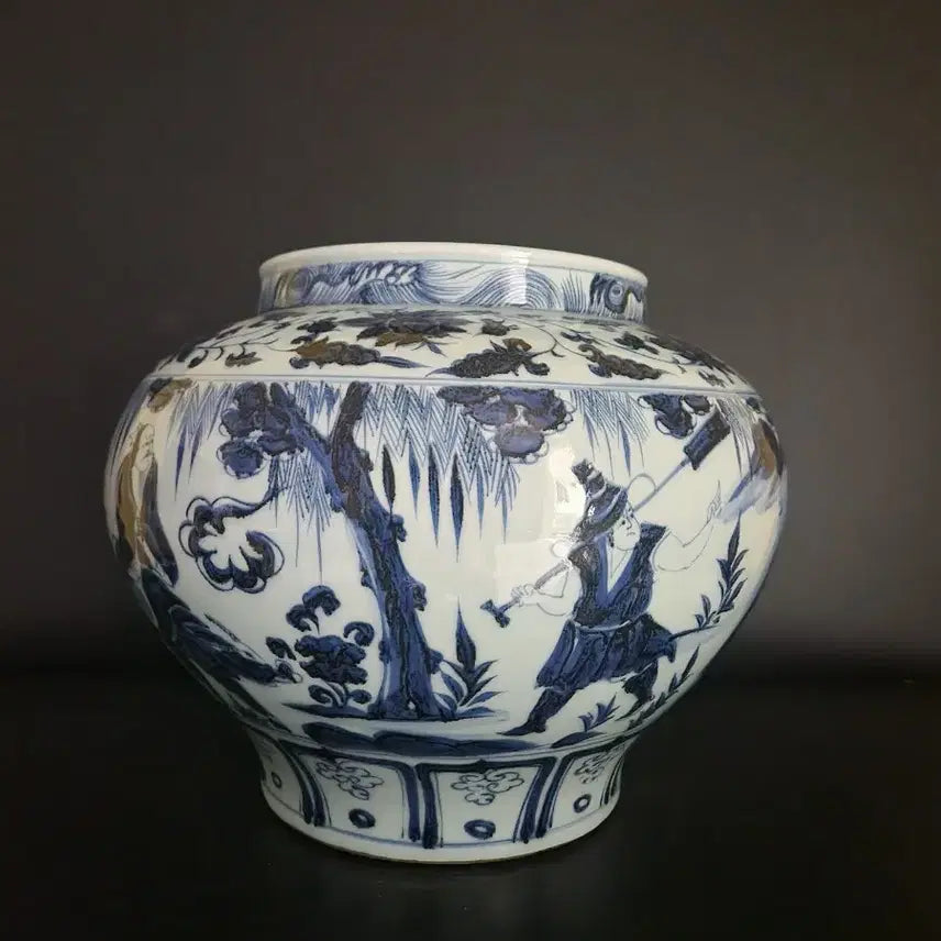 [SOLD OUT] 청화백자 대관 높이27.3cm 중국도자기