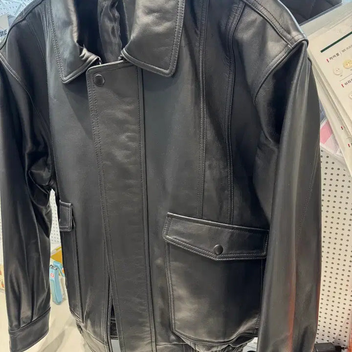 [BUNJANG] Prage Real Leather Jacket / 프라게 리얼 가죽자켓 미착장 제품