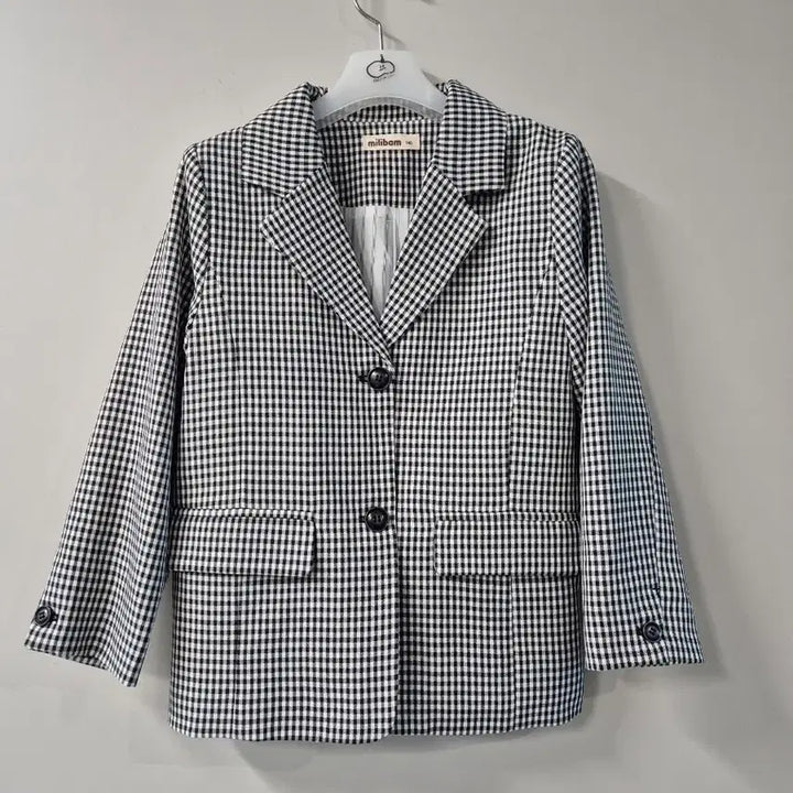 [BUNJANG] Milibam Checkered Jacket 130 / milibam 체크무늬 자켓130