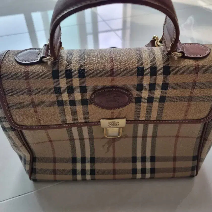 [BUNJANG] Burberry Nova Check Vintage Tote Bag / 버버리 노바체크 빈티지 토트백