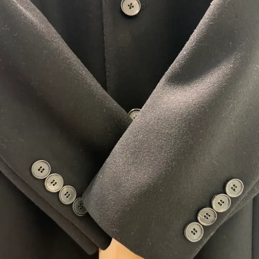 [SOLD OUT] Mamagari 마마가리 울 & 캐시미어 블랙 코트(남성 50사이즈)