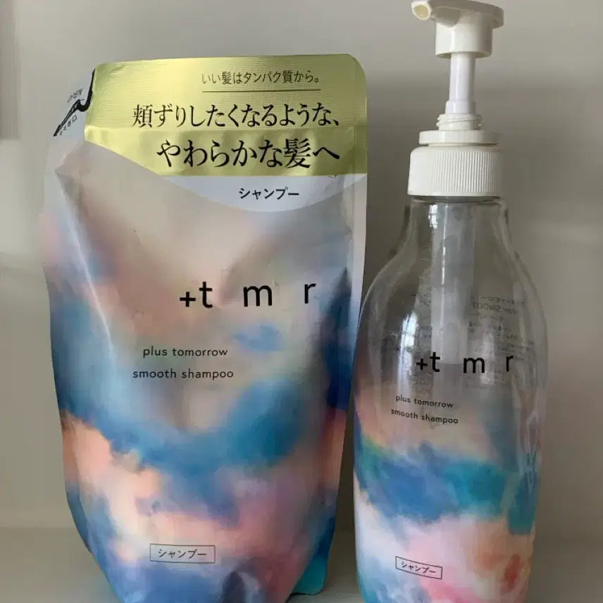 [BUNJANG] TMR Smooth Shampoo Refill & Main (Used) / +tmr 플러스투모로우 스무스 샴푸 리필(400ml), 본품(반 사용)