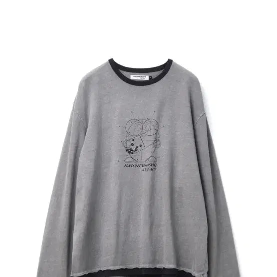 [BUNJANG] Hatching Room Alryak Ringer T-Shirt Gray / (3) 해칭룸 X 알약 링거 티셔츠 그레이